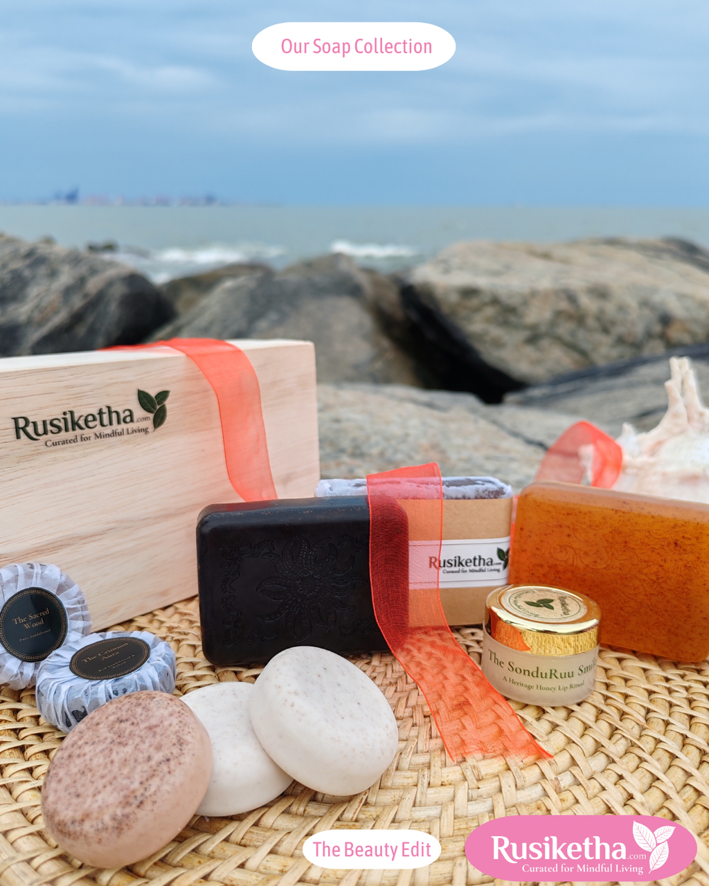 Rusiketha Vegetable Glycerin Soap Collection 75g